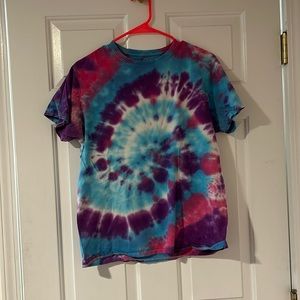 Pink, Purple and Blue Tie Dye Tee